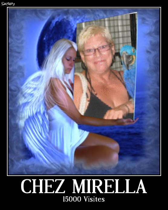Bravo Mirella pour tes 15000 visites
