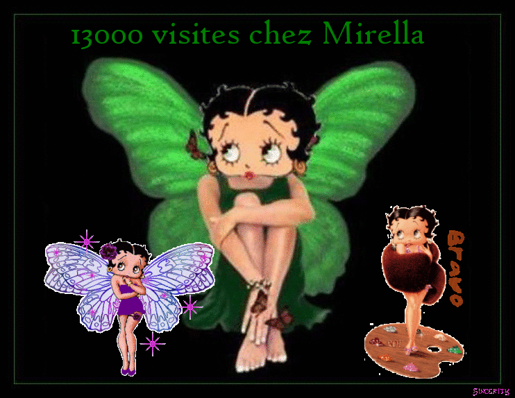 Bravo a mon amie Mirella pour ces 13000 visites
